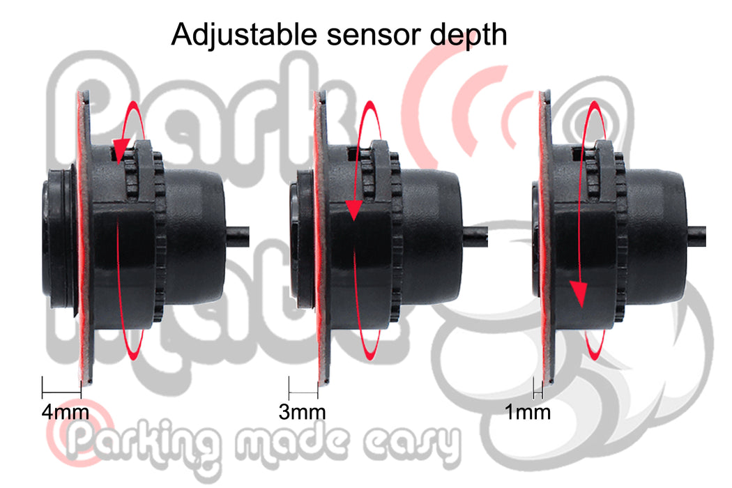 UNIVERSAL AUDIO BUZZER FLUSH FIT REAR PARKING SENSORS PARK MATE PM120