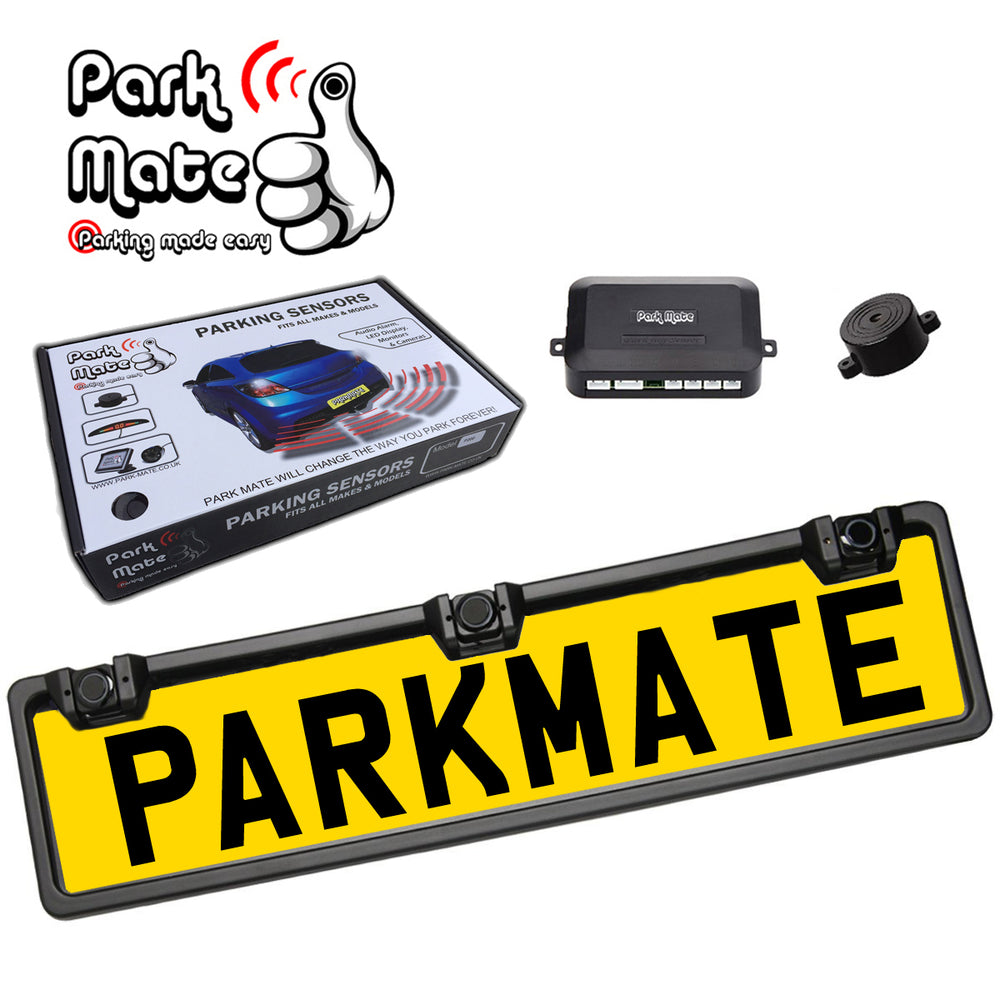 UNIVERSAL LICENSE PLATE REAR PARKING SENSORS AUDIO PARK MATE PM150