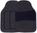 Universal Fit 4 Piece Anti Slip Black Heel Milano Velour Car Mat Set SWBCMTT