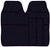 Universal Fit 4 Piece Anti Slip Black Onyx Velour Car Mat Set SWBCM