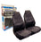 Universal Fit Car Front Seat Protectors Covers Water Resistant Pair Grey SWGYSC