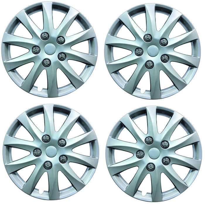 Universal 16 Inch Silver Car Wheel Trims Hub Caps Plastic Covers Phoenix 16" SWUX103