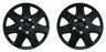 Universal Fit 13" Tempest Black Caravan Trailer Wheel Trims Pair SWUX56