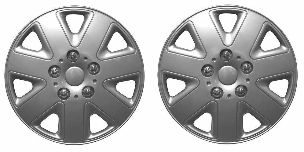 Universal Fit 13" Hurricane Silver Caravan Trailer Wheel Trims Pair SWUX6