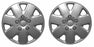 Universal Fit 14" Hurricane Silver Caravan Wheel Trims Pair SWUX7