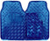 Universal Fit 4 Piece Anti Slip Blue Checker Plate Car Mat Set SWUXM2