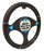 Universal Fit Black & Grey Metallic Steering Wheel Cover Glove 37cm SWWG2