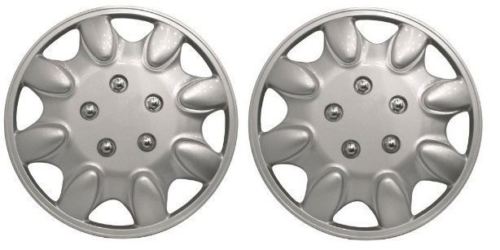 Universal Fit Titan 14" Silver Caravan Wheel Trims Pair SWWT14
