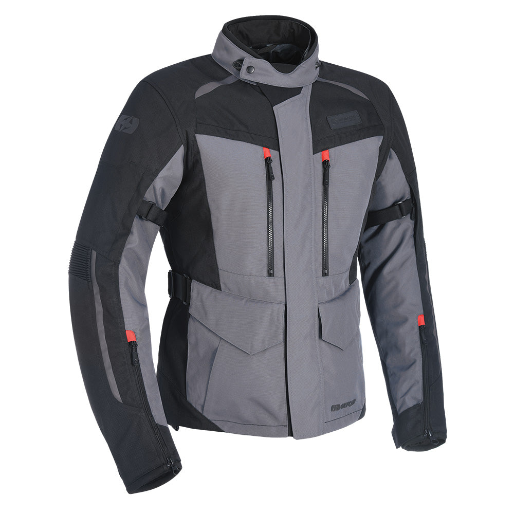 Oxford Continental MS Advanced Motorcycle Armoured Jacket Coat Tech Grey