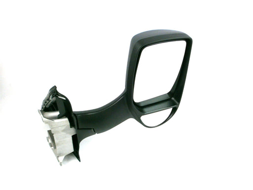 Ford Transit Mk7 7/2006-9/2014 Long Arm Wing Mirror Manual Black Drivers Side