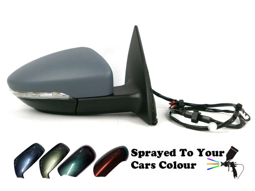VW Eos 2006-7/2011 Electric Wing Mirror Heated Indicator Driver Side O/S Painted Sprayed