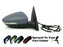 VW Eos 2006-7/2011 Electric Wing Mirror Heated Indicator Driver Side O/S Painted Sprayed