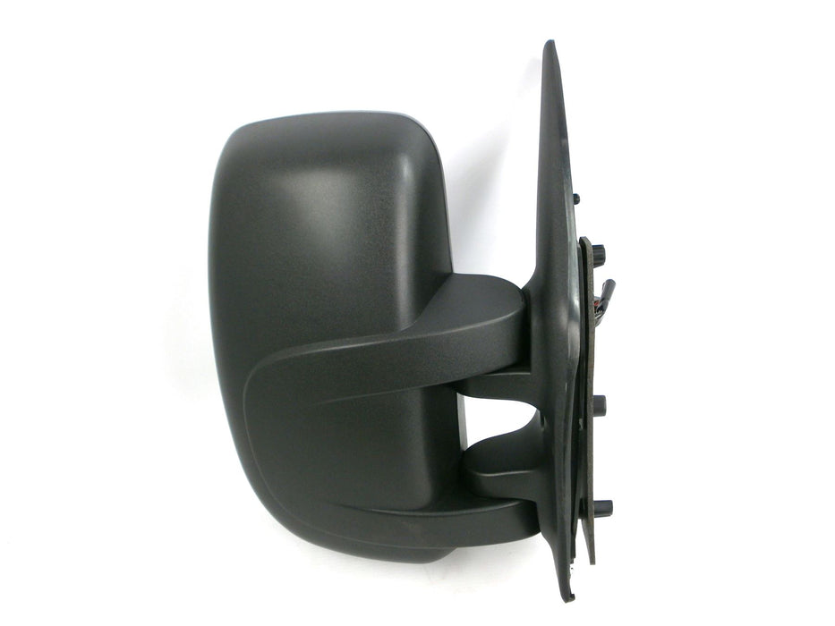 Nissan Interstar 10/2003-2011 Short Arm Wing Mirror Electric Black Drivers Side 