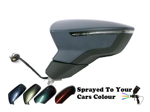 Seat Leon Mk3 1/2013+ Electric Wing Mirror Indicator LED Passenger Side Painted Sprayed
