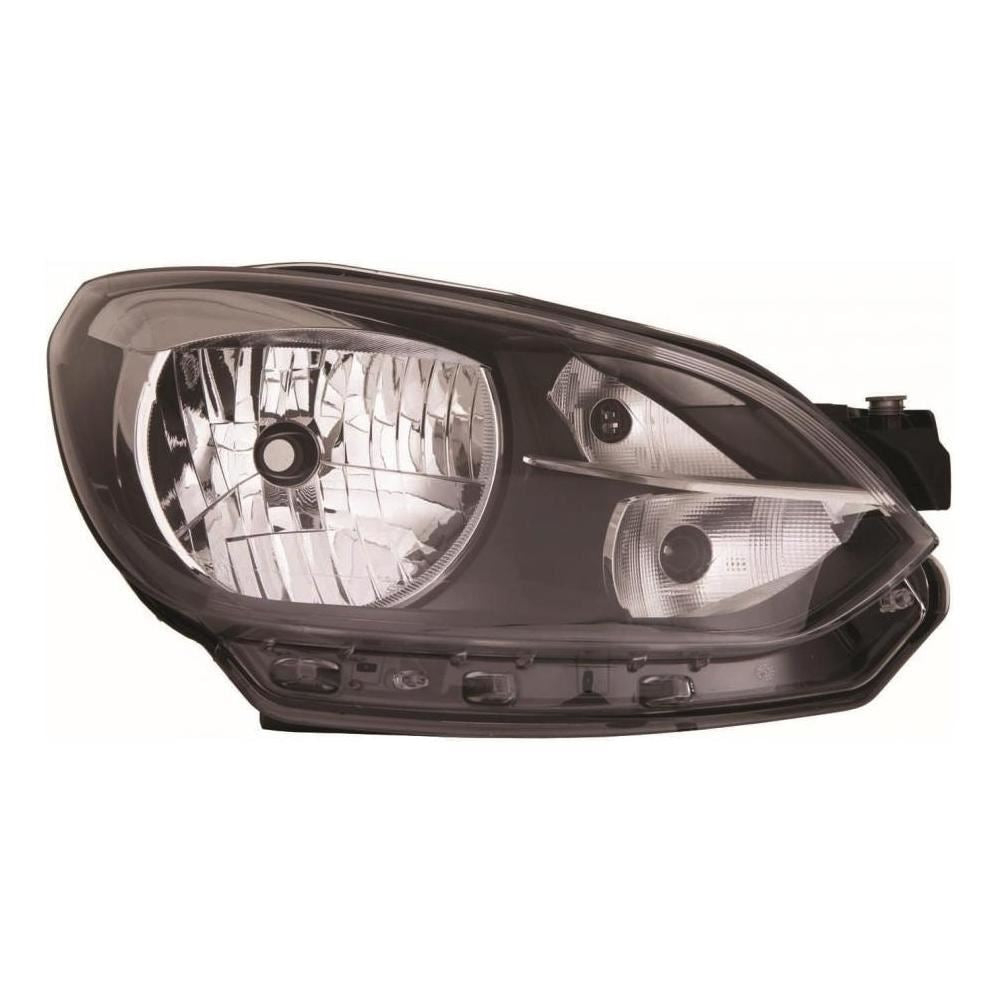 VW Up Hatchback 2012-12/2016 Black Surround Headlight Headlamp Drivers Side O/S