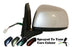Fiat Sedici 2006+ Electric Wing Door Mirror Heated Passenger Side N/S Painted Sprayed