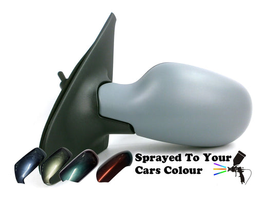 Renault Clio Mk.2 5/1998-2005 Cable Wing Door Mirror Passenger Side N/S Painted Sprayed