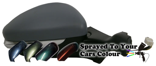 Peugeot 2008 13+ Electric Wing Mirror Heated Indicator Arm Drivers Side Painted Sprayed