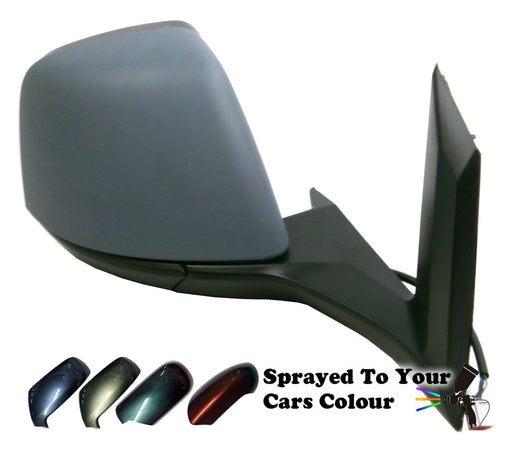Ford Transit Connect 10/13+ Twin Glass Wing Mirror Electric Drivers Side Painted Sprayed