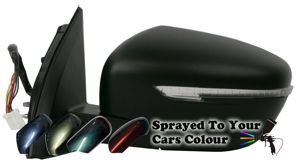 Nissan Qashqai 2014+ Wing Mirror Power Folding Indicator Passenger Sid — Wing Mirrors World