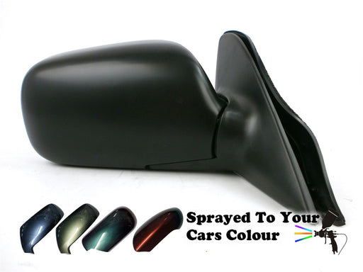 Toyota Corolla Mk4 6/1997-3/2002 Manual Wing Mirror Drivers Side O/S Painted Sprayed