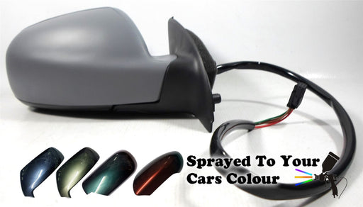 Peugeot 307 2001-7/2005 Electric Heated Wing Mirror Drivers Side O/S Painted Sprayed