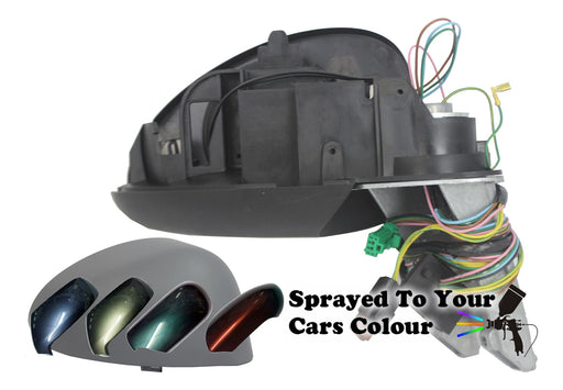 Citroen C4 2004-2010 Electric Wing Mirror Black Arm Drivers Side Painted Sprayed