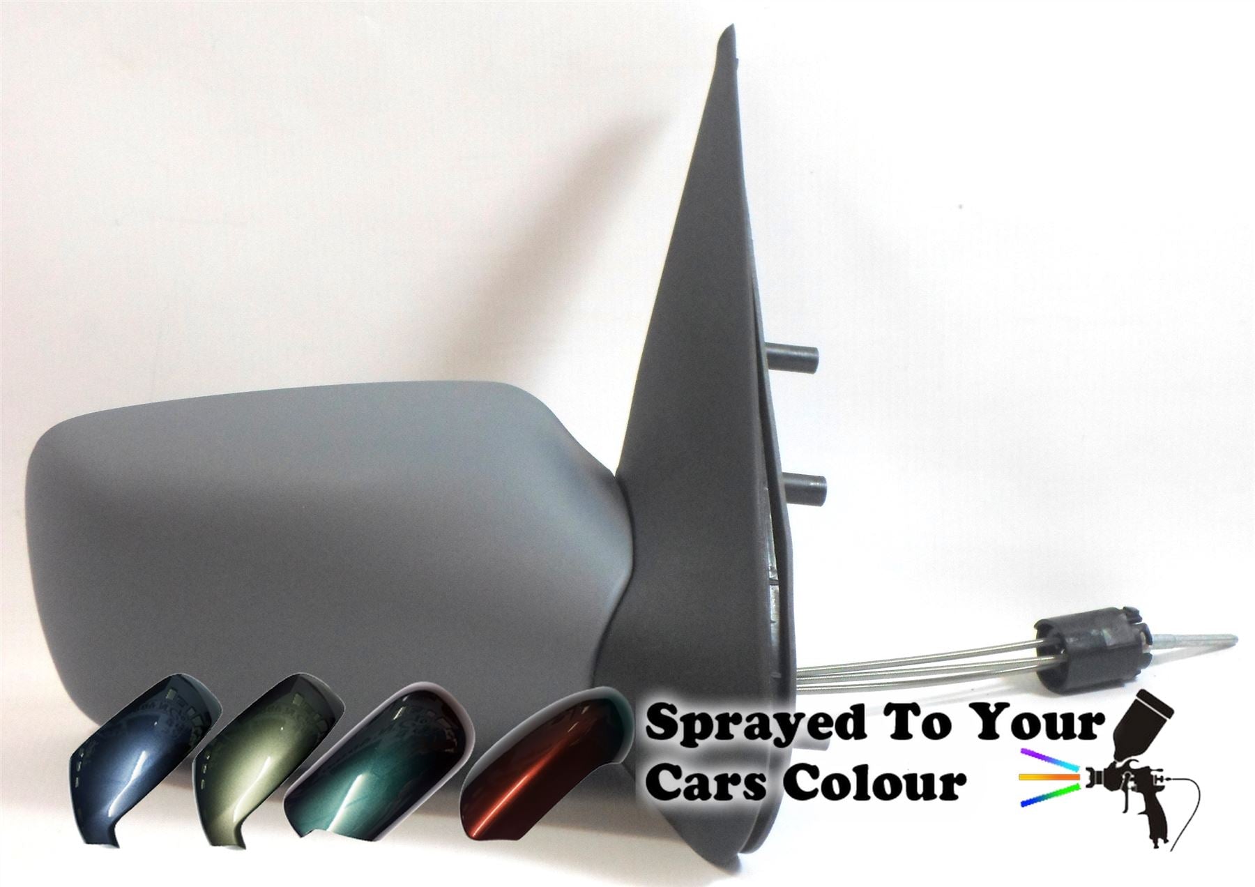 Ford Fiesta Mk5 1999-2002 Manual Cable Wing Door Mirror Drivers Side O/S Painted Sprayed