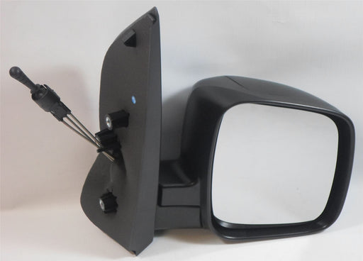 Citroen Nemo 2008+ Cable Wing Door Mirror Black Textured Drivers Side O/S