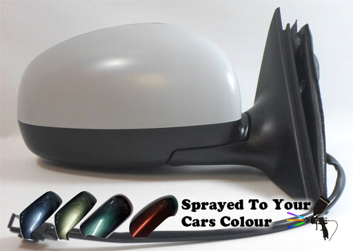 Skoda Fabia Mk.2 5/2007-4/2015 Electric Wing Mirror Drivers Side O/S Painted Sprayed