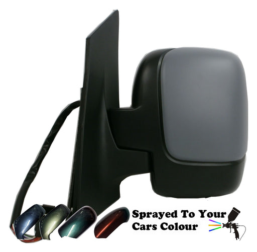 Peugeot Expert Mk2 2007+ Single Glass Wing Mirror Powered Passenger Side Painted Sprayed
