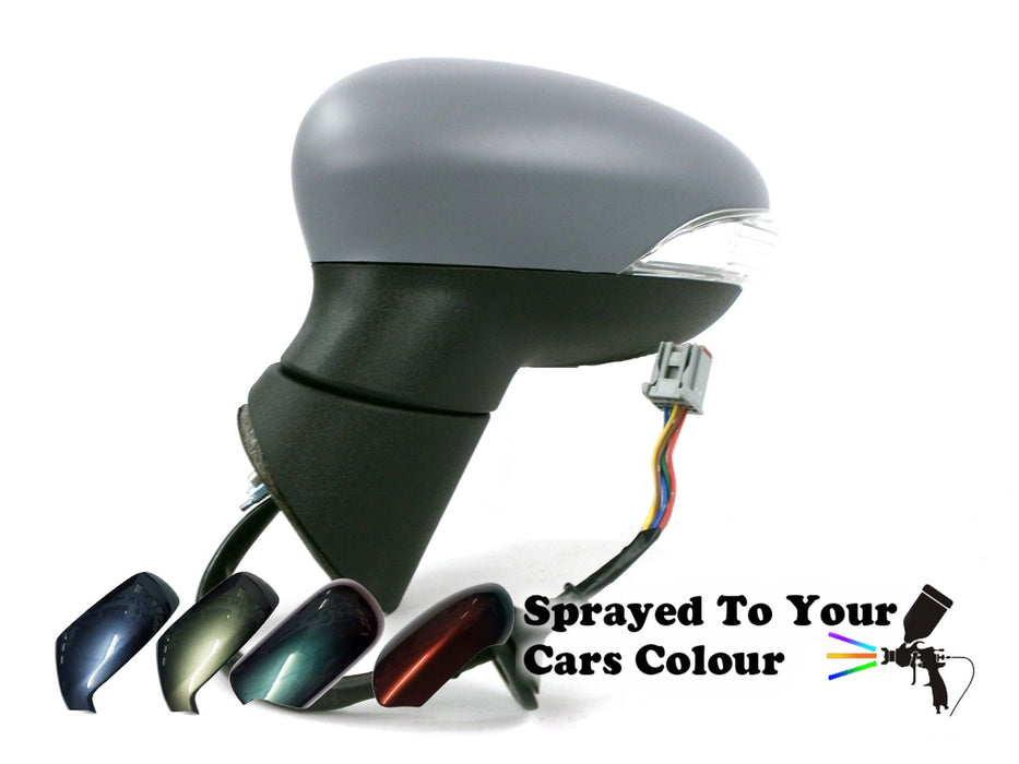 Ford Fiesta Mk7 10/2008-2012 Electric Wing Mirror Indicator Passengers Painted Sprayed