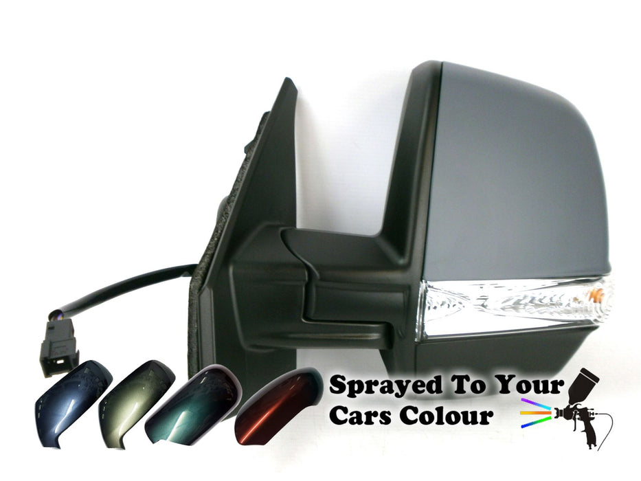 Vauxhall Combo Mk3 12+ Twin Glass Wing Mirror Electric 6 Pin Passengers Painted Sprayed