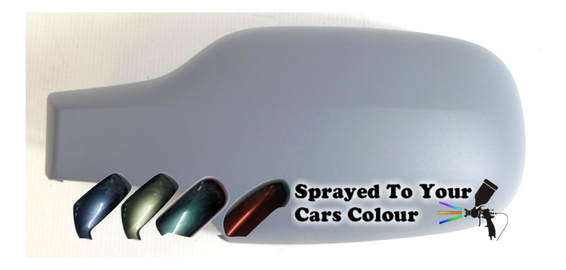 Renault Scenic Mk.2 (Incl. Grand) 9/2003-8/2009 Wing Mirror Cover Passenger Side N/S Painted Sprayed