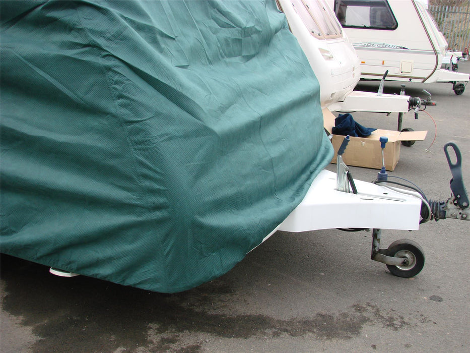 Universal Fit Medium All Years Water Resistant Breathable Caravan Cover Green MP9532