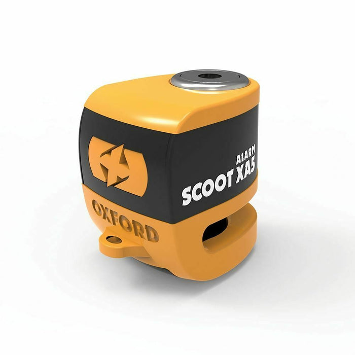 Universal Oxford SCOOT XA5 Alarm Disc Lock Security Motorcycle Orange LK288