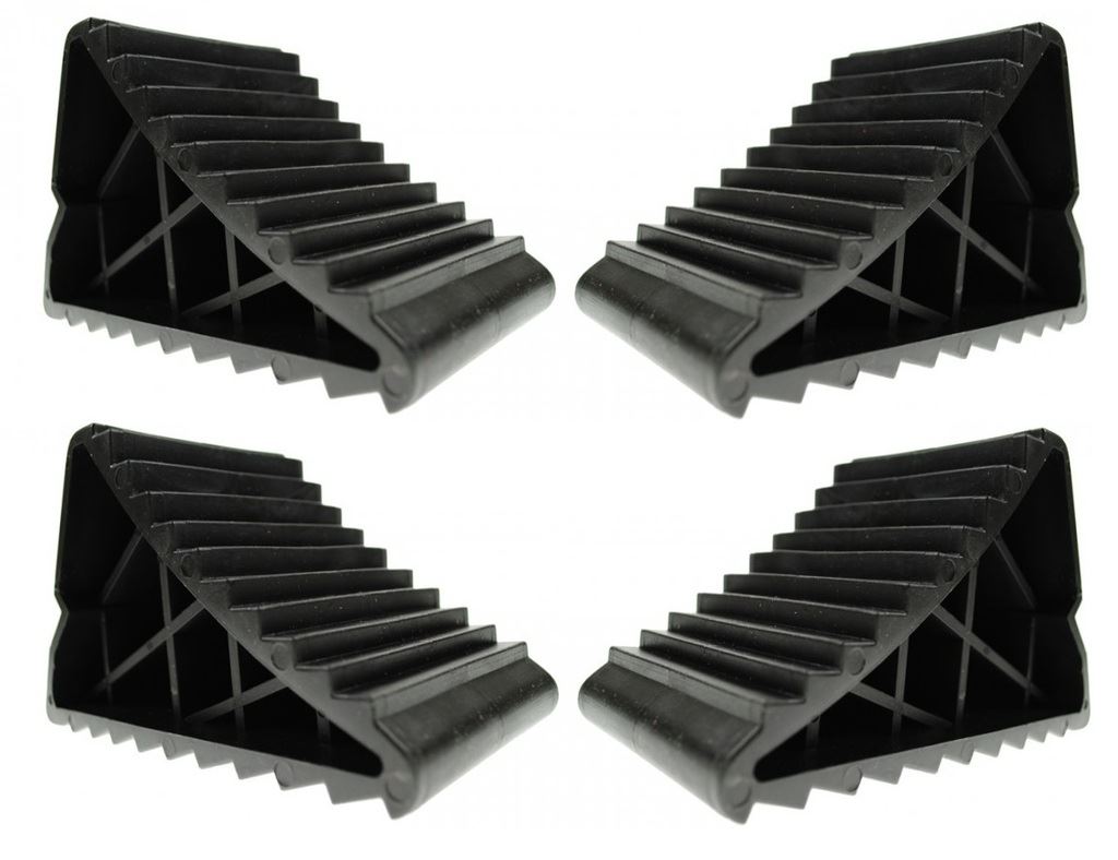 Universal Fit Caravan Heavy Duty Wheel Chocks With Handle x4 MP461B