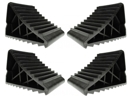 Universal Fit Caravan Heavy Duty Wheel Chocks With Handle x4 MP461B