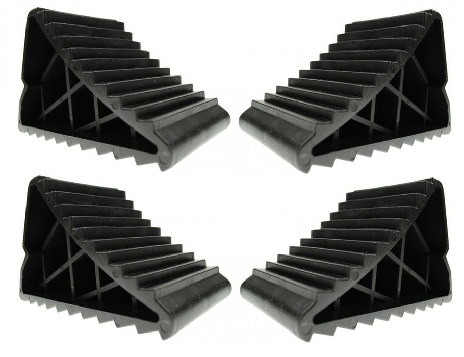 Universal Fit Caravan Heavy Duty Wheel Chocks With Handle x4 MP461B