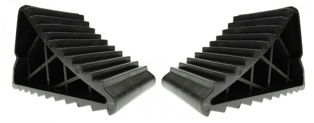 Universal Fit Caravan Heavy Duty Wheel Chocks With Handle Pair MP461B