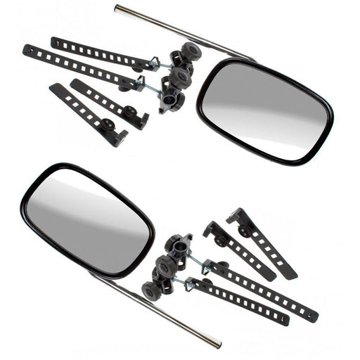 Universal Fit Caravan Trailer Adjustable Extension Towing Wing Mirror Glass Pair MP8323
