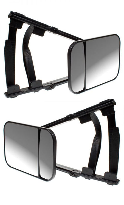Universal Fit Caravan Trailer Extension Towing Dual Mirror Glass Convex Pair MP8324 x2