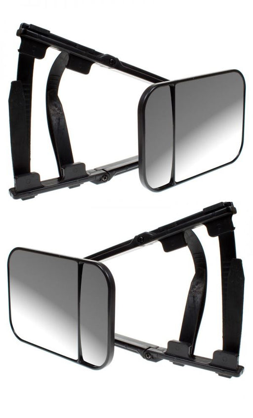 Universal Fit Caravan Trailer Extension Towing Dual Mirror Glass Convex Pair MP8324 x2