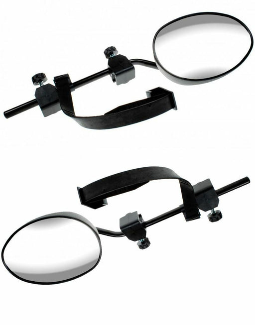Universal Fit Caravan Trailer Robust Extension Towing Wing Mirror Glass Pair MP8327 x2