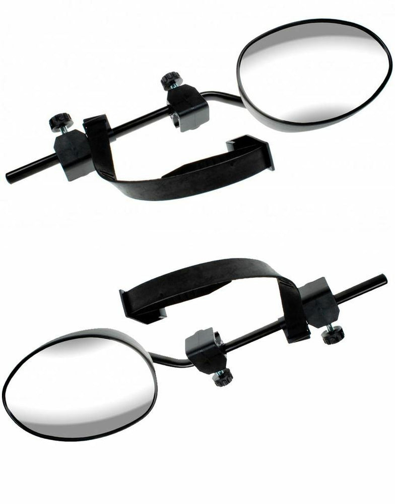 Universal Fit Caravan Trailer Robust Extension Towing Wing Mirror Glass Pair MP8327 x2