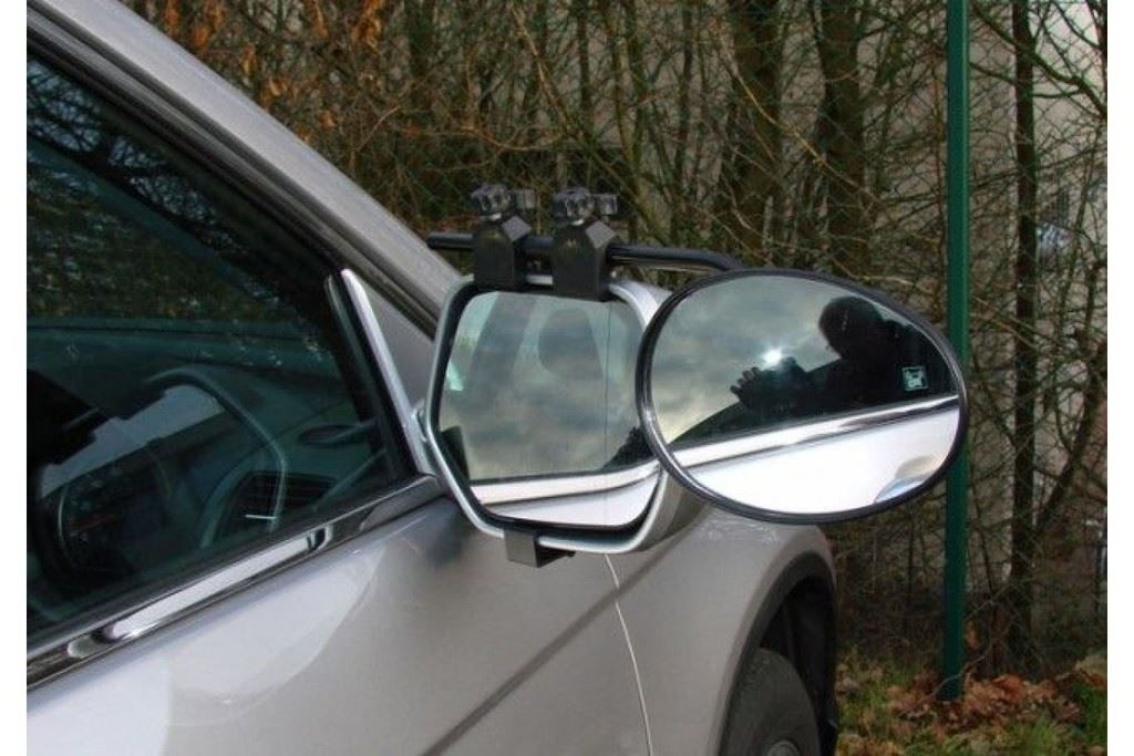 Universal Fit Caravan Trailer Extension Towing Wing Mirror Flat Glass Pair MP8328 x2