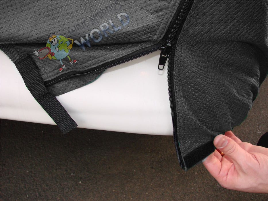 Universal Fit Medium All Years Water Resistant Breathable Caravan Cover Grey MP9432