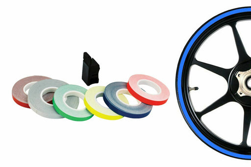 Universal Oxford Motorcycle Wheel Rim Sticker Stripes Applicator Blue OF618