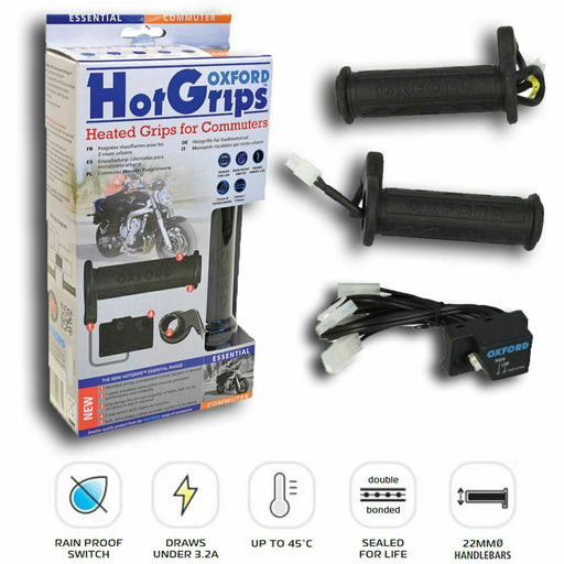 Universal Oxford Motorcycle Hotgrips Essential Commuter Heated Grips OF771