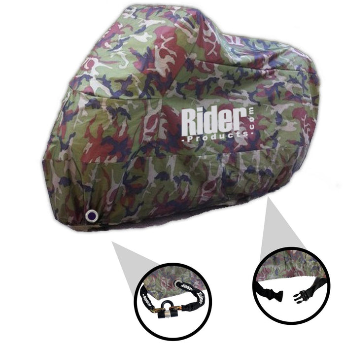 Universal Rider Products Extra Large Waterproof Motorcycle Cover Camouflage RP303